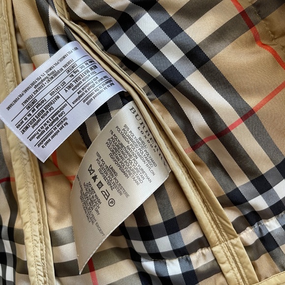 NWOT Burberry Nylon 2in1 Trench Coat and Quilt Jacket 4 XS - Picture 7 of 15